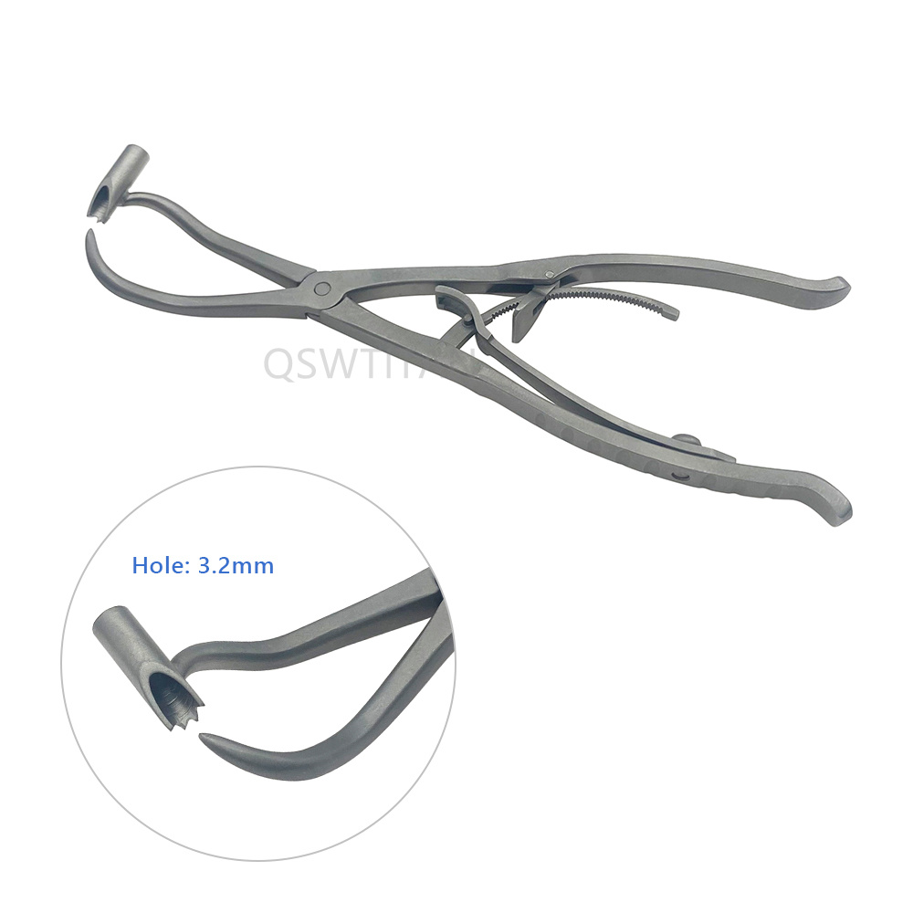 Bone Plate Holding Forceps Pointed With Hole Self-locking Forceps Bone Reduction Forceps Veterinary Orthopedics Instruments