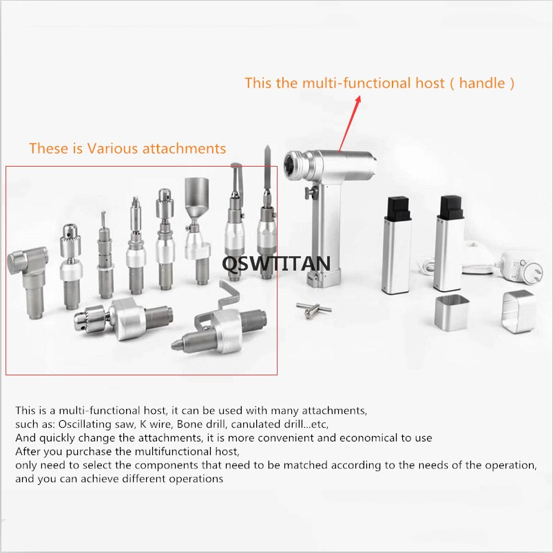 Electric Bone Drill Multifunctional Bone Drill Veterinary Machine Orthopedic Oscillating Saw Surgical Power Tools