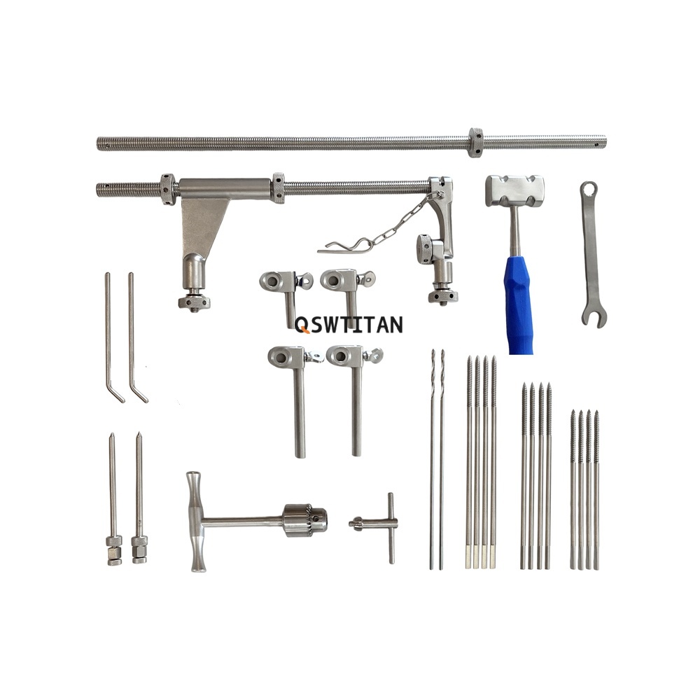 Stainless Steel Orthopedic Fracture Reduction Instrument Kit Fracture Femur Distractor Orthopedic Instrument