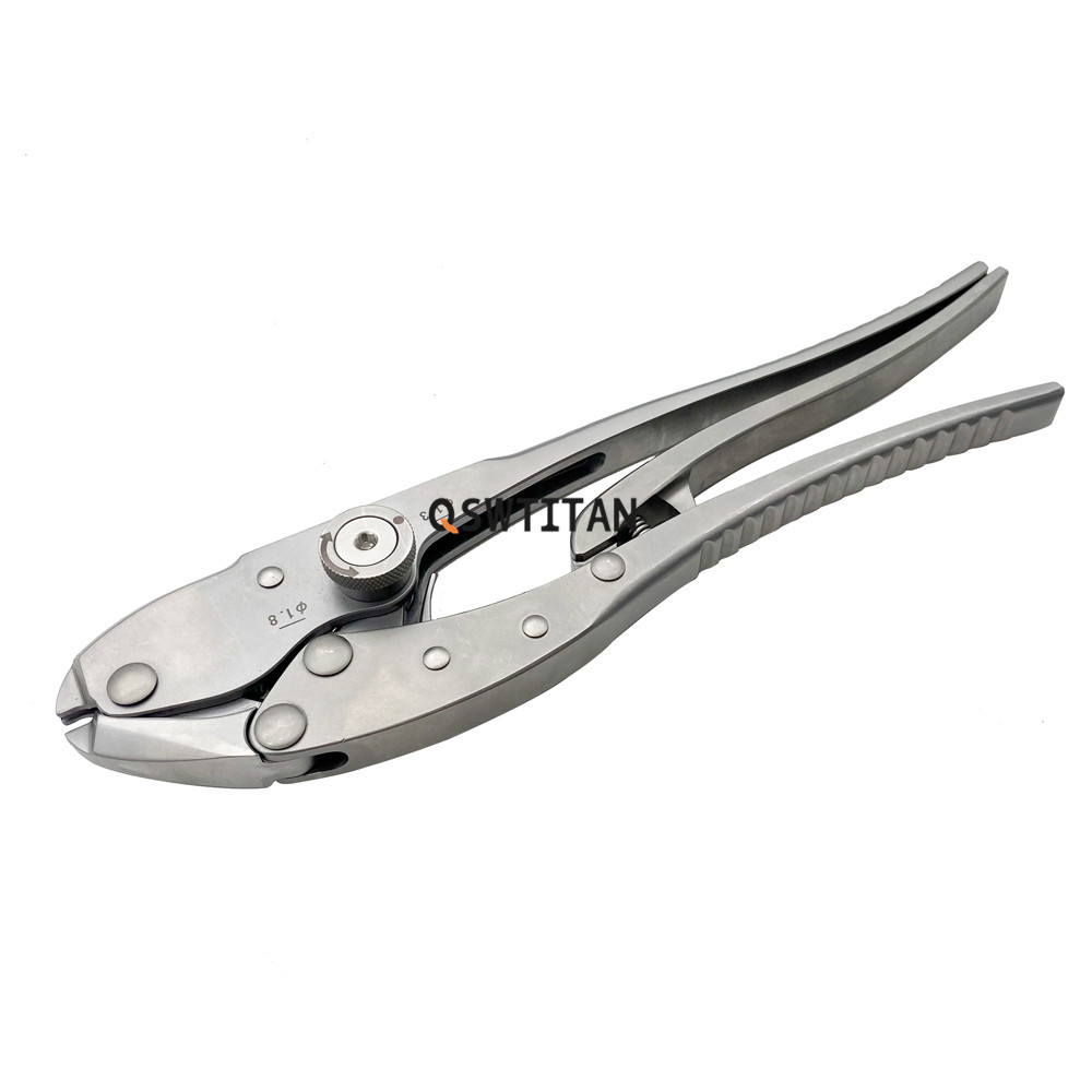 Stainless Steel Cable Locking  Autoclaveable Compression Forceps Locking Pliers Bone Forceps Animal Orthopedic Instruments