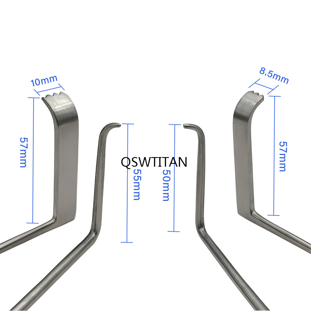 Orthopedic Self-Retaining Retractors with Hook and Baffle Medical Lamina Retractor Cervical Vertebra Pet Surgery Instrument