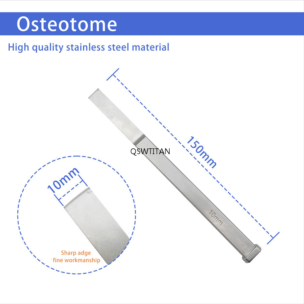 Bone Osteotomes 2mm-15mm Autoclavable Stainless Steel Veterinary Orthopedic Pet Instruments