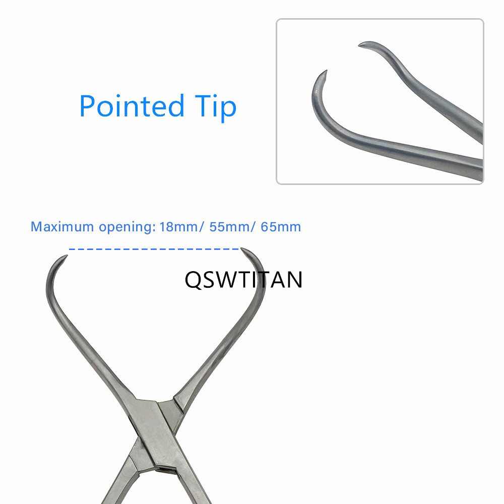 Stainless Steel Bone Forceps 3 Size Pointed Bone Reduction Forceps Bone Holding Forceps Orthopedics Instruments