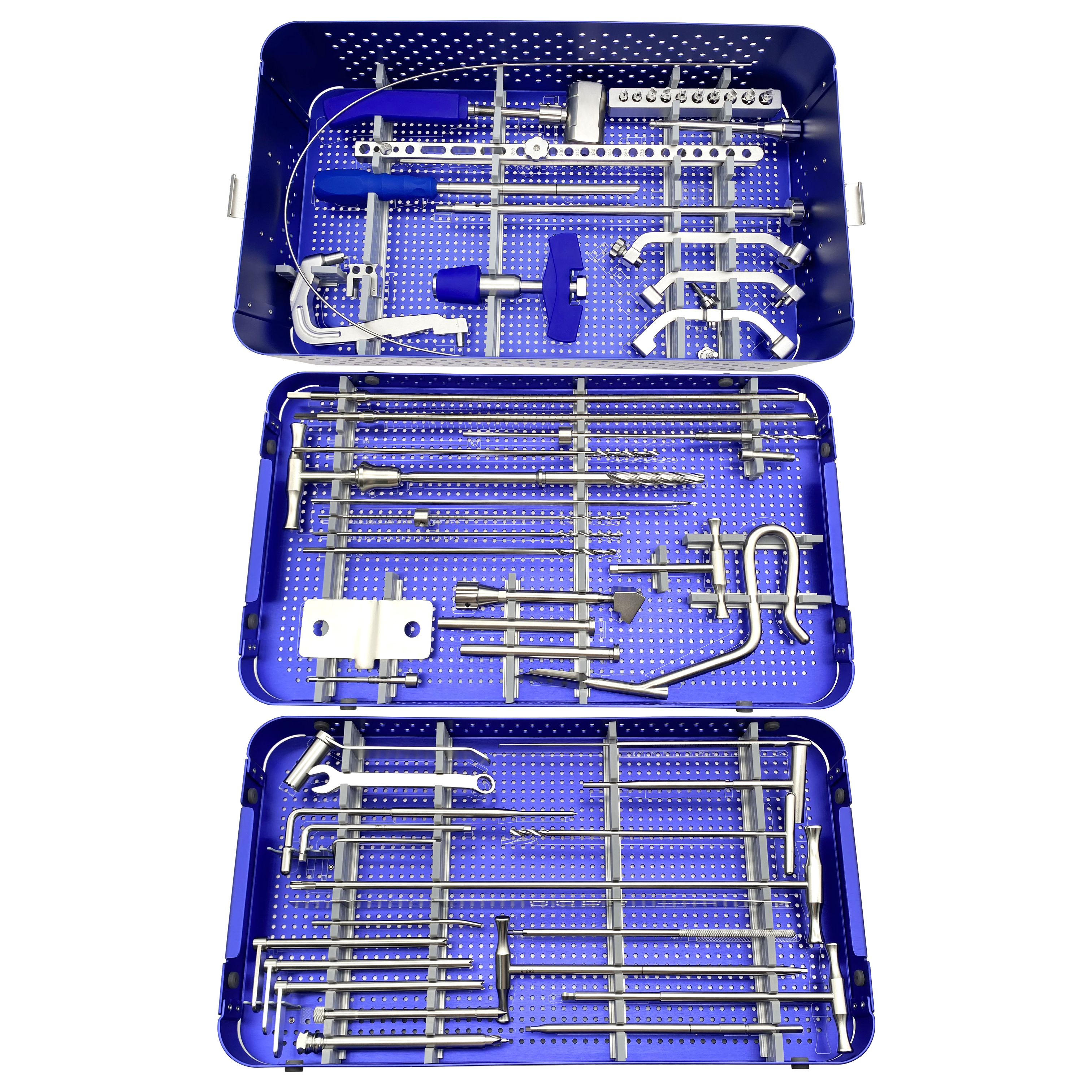 Stainless Steel Intramedullary Interlocking Nail Instrument Kit for Limb Surgery Orthopedic Tibial Nail Instrument Set
