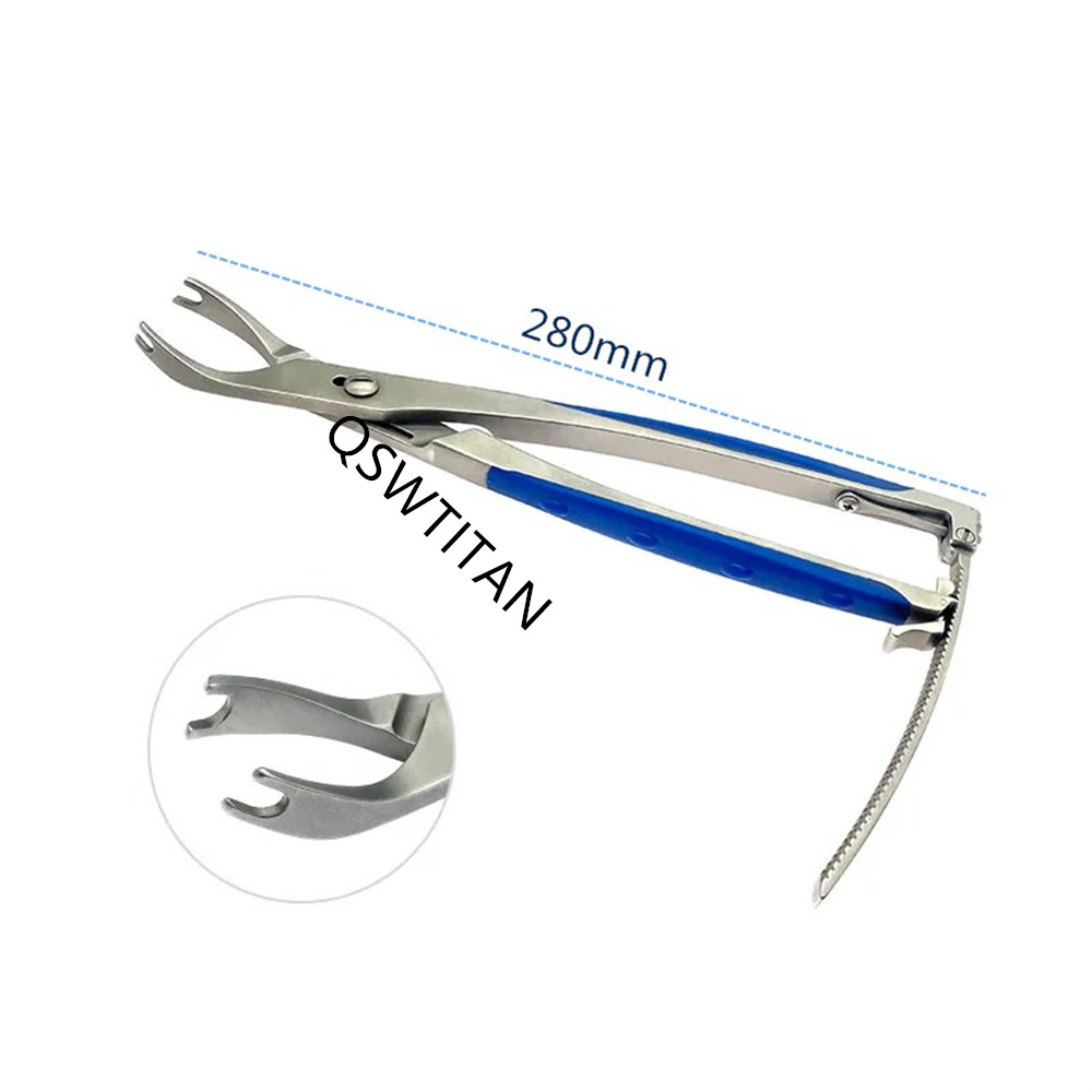 Stainless Steel Compression Forceps Silicone Handle Spinal Orthopedics Surgical Instruments