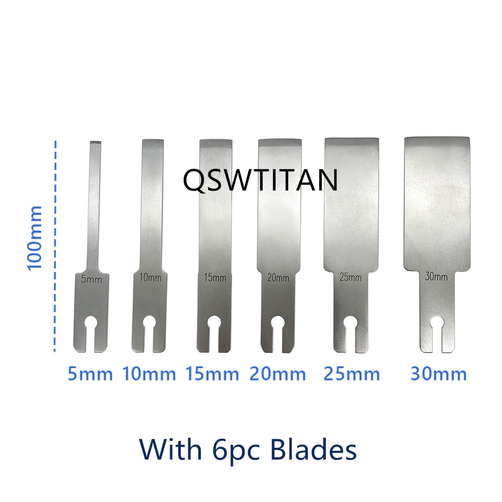 1set Modular Osteotomes Complete With 6 Blades Detachable Thin Blade Bone Knife Veterinary Orthopedic Instruments