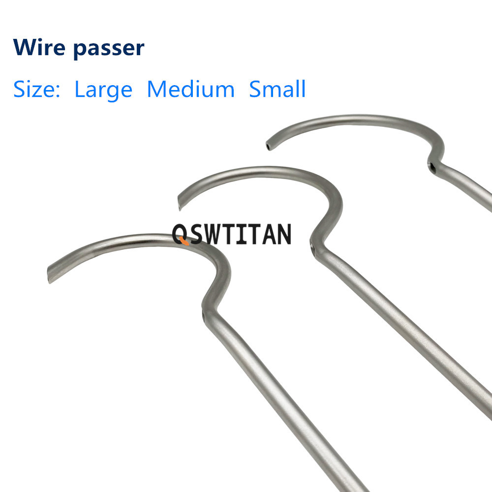 Orthopedic Wire Guider for Trauma Surgery Wire Passers Veterinary Orthopedic Instrument Large Medium Small