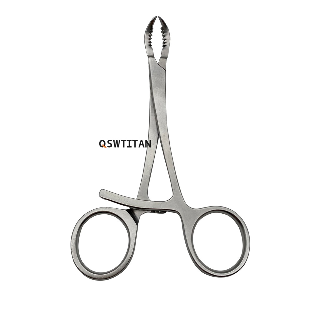 Phalanges Toothed Reduction Forceps Crab Claw Type Orthopedic Instrument Veterinary Autoclaveable