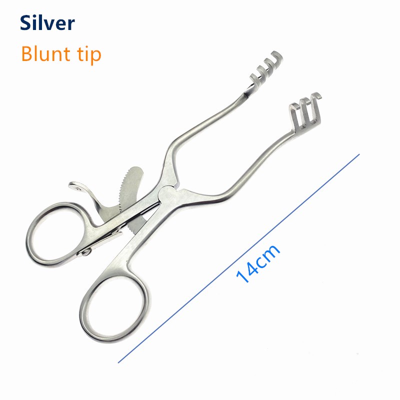 Stainless Steel Weitlaner Retractor Self-Retaining Retractor Round Tip/Blunt Tip Retractor Veterinary Surgical Instruments