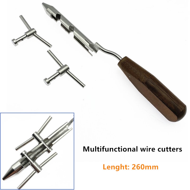 Stainless Steel Orthopedic Wire Tightener Shear Cutter Wire Twister Clamp Forceps Orthopedic Surgical Instrument