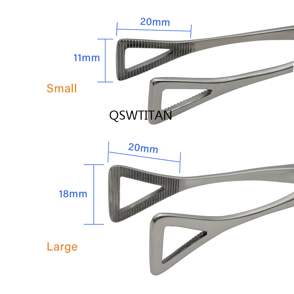 Stainless Steel Non-Slotted (closed End) Clamp Forceps With Grinding groove for Better Clamping Hemostatic Surgical Use