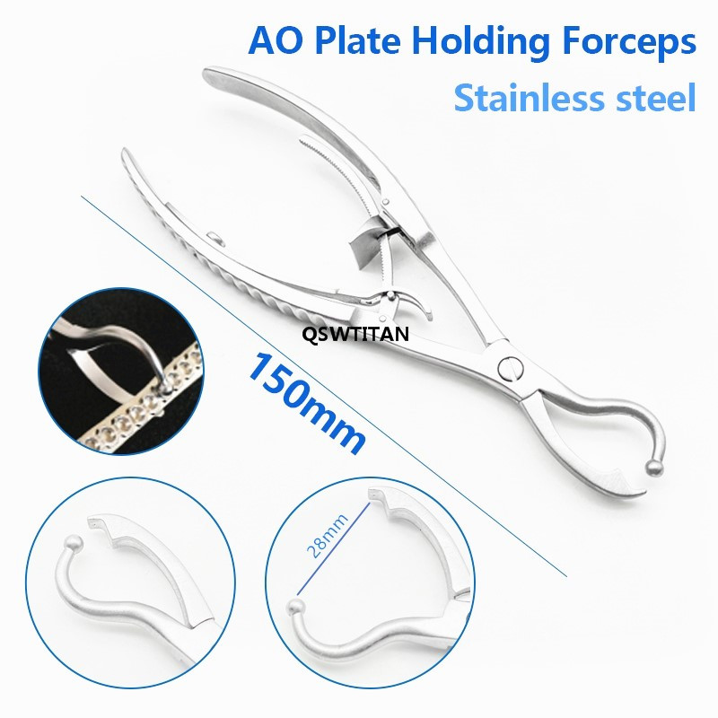 Orthopedic Reduction Forceps Self-locking Fixed Pliers with Serrated Jaws AO Plate Holding Forceps Orthopedic Instrument