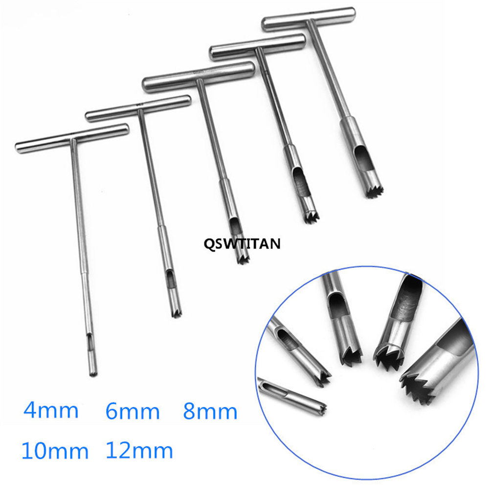 Orthopedics Hollow Trephine for Removal Bone Screw Extractor T Type Broken Nail Extractor