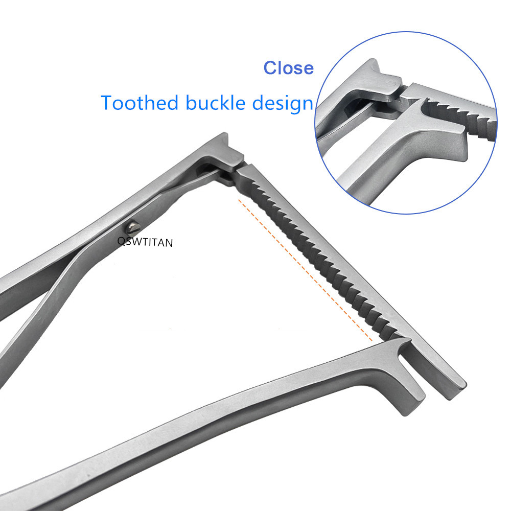 QSWTITAN Lumbar Vertebral Retractor Stainless Steel Lamina Spreder Forceps Bone Distractor Pet Orthopedic Instruments