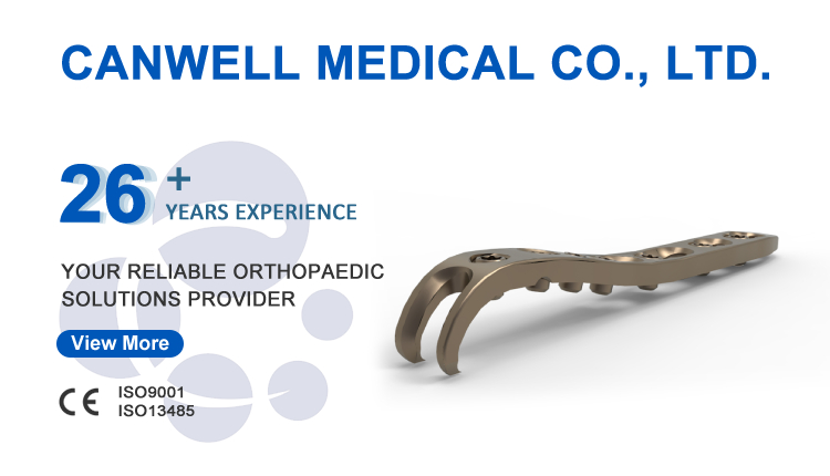 CANWELL Titanium Alloy Orthopedic Implant Proximal Ulna Locking T Plate Trauma Internal Fixation Medical Bone Fracture System CE