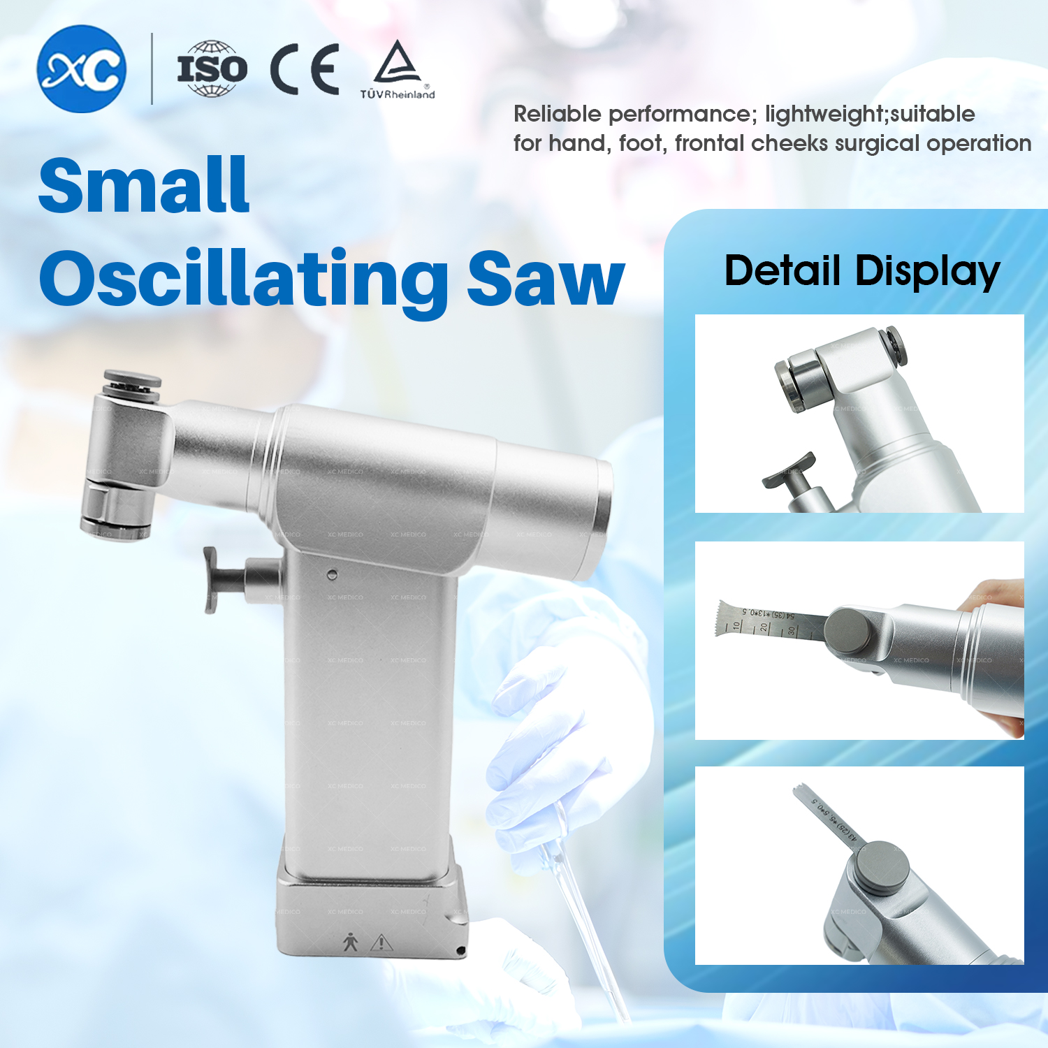 Veterinary Small Oscillating Saw Medical Power Tool for Bone Surgery Orthopedic Medical Power Toll Orthopedic Instrument