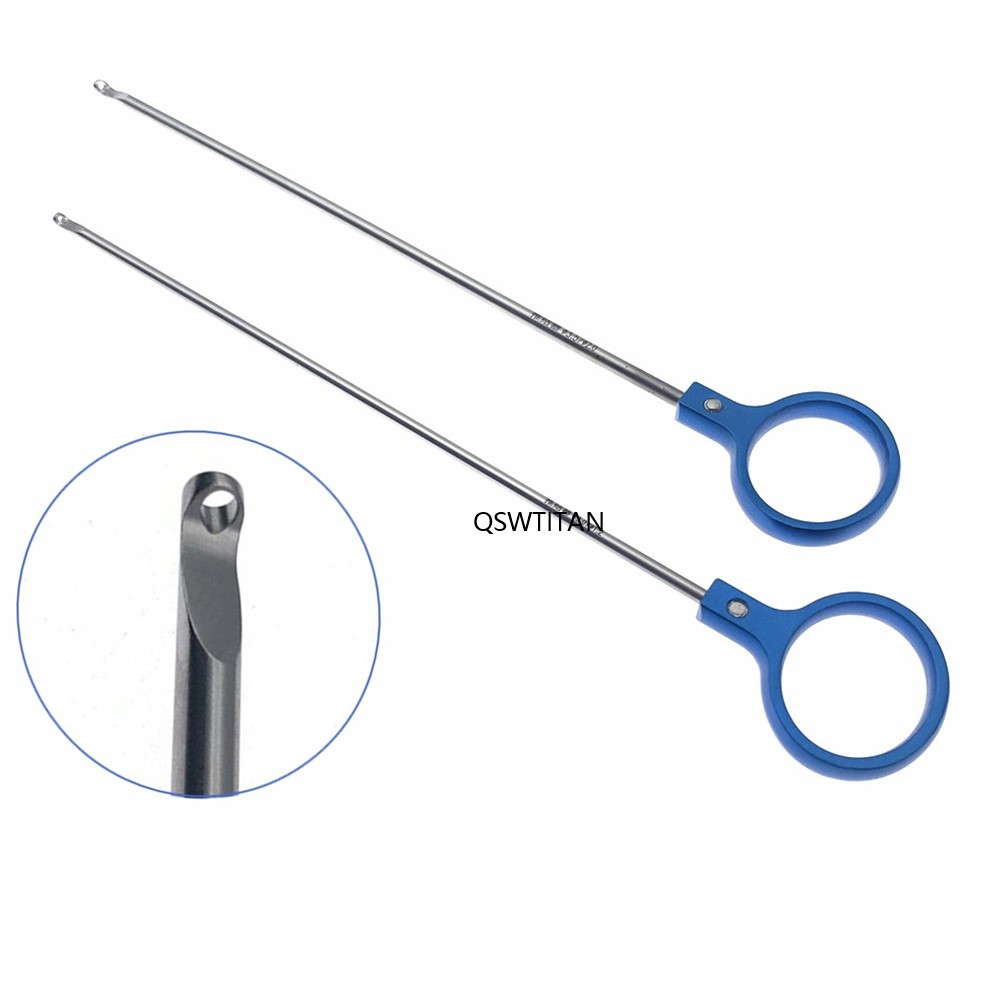 Laparoscopy Surgery Simulation Training Instruments Stainless Steel Laparoscopic Knot Pusher