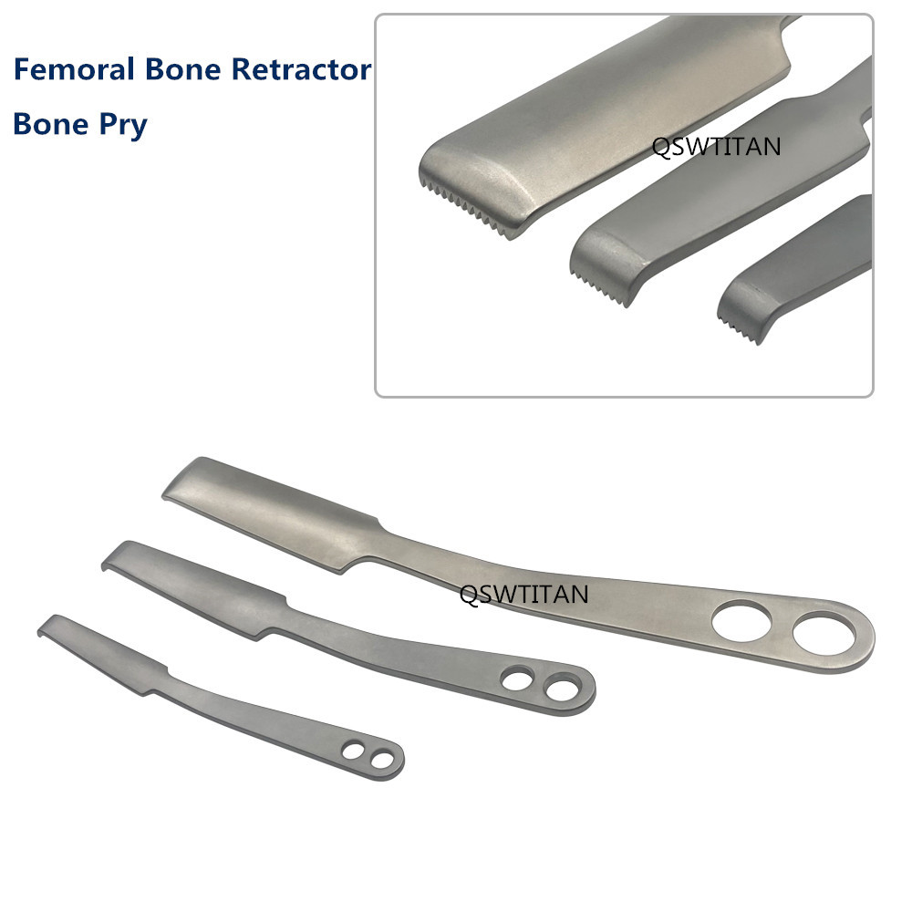 Femoral Head Femoral Bone Pry Femoral Retractor Hip Replacement Pulling Hook with Teeth Stripping Orthopedic Surgery Instrument