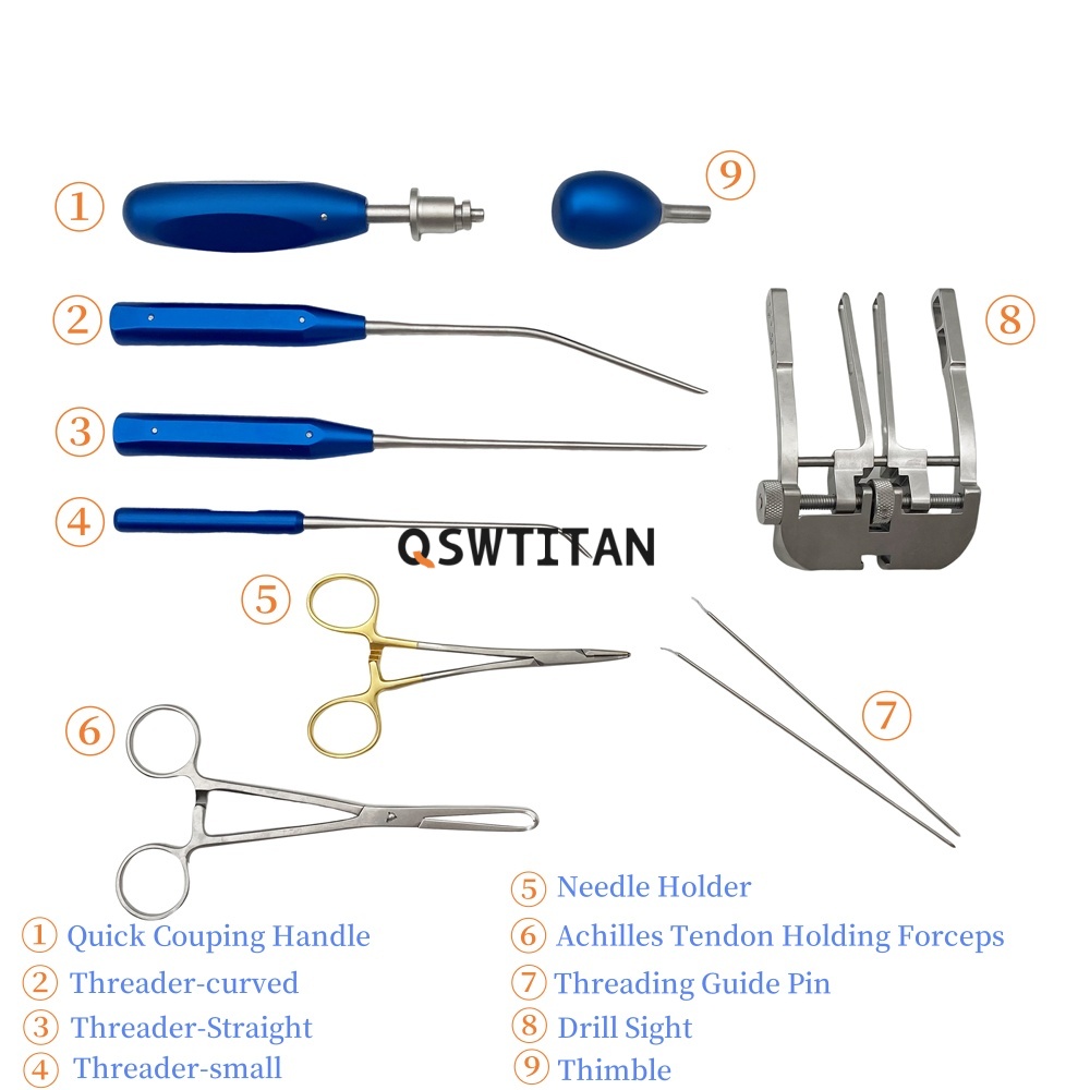 Orthopedic Achilles Tendon Ligment Repair Tools Kit Orthopedic Instrument Pet Surgical Instruments