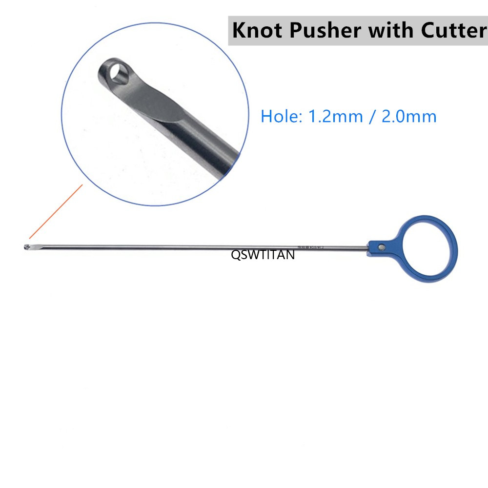 Laparoscopy Surgery Simulation Training Instruments Stainless Steel Laparoscopic Knot Pusher