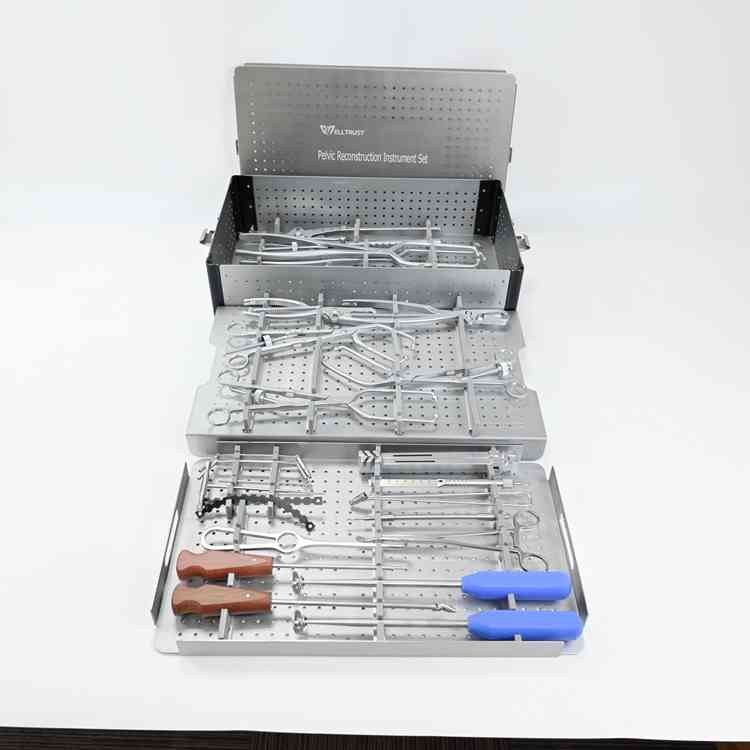 Comprehensive Hip Replacement Instrument Set Orthopaedic Bone Surgery Retractors and Hip Arthroplasty Precision Hand Tools