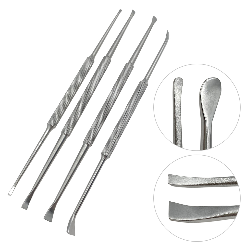 4 Type Stainless Steel Bone Elevators Double Orthopedic Veterinary Surgical Instrument Bone Peeling Knife