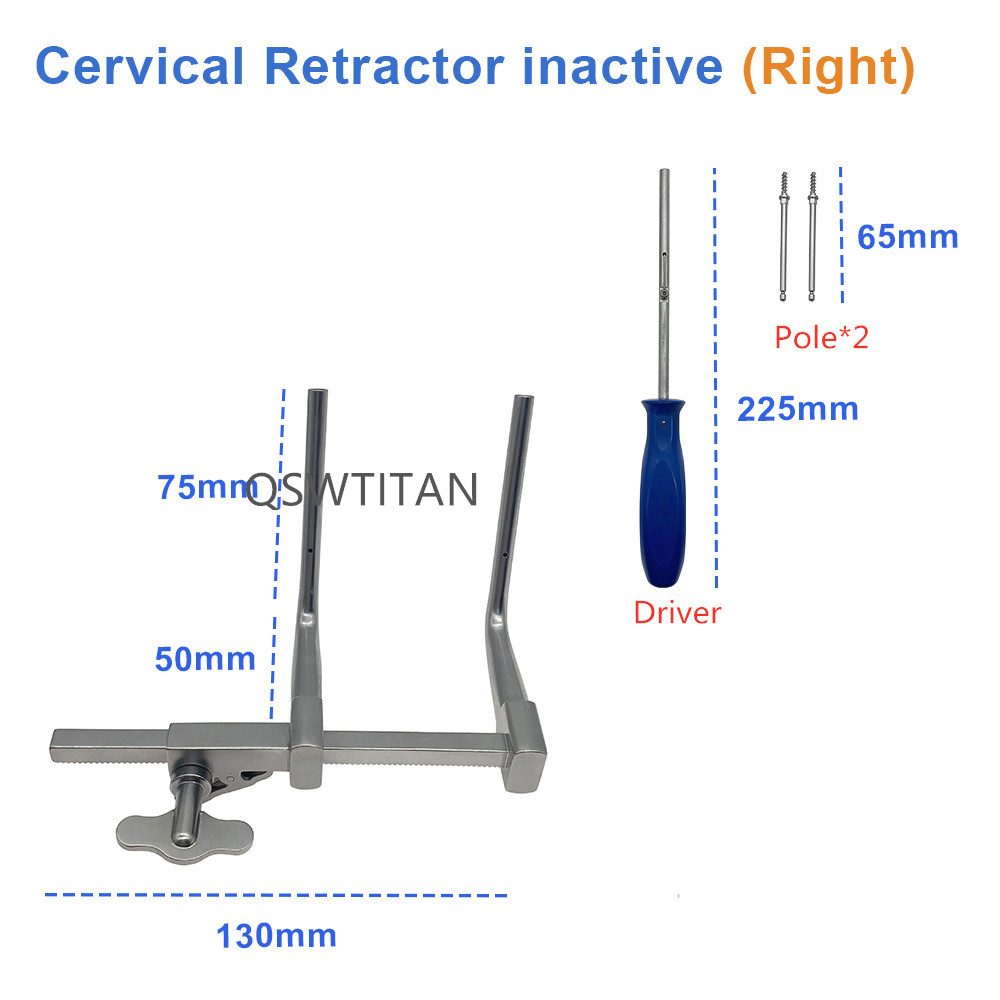 Vertebral Distractor Set Distractor Drill Guide Screwdriver Screws Cervical Distractor Neuro Spine Surgical Instruments