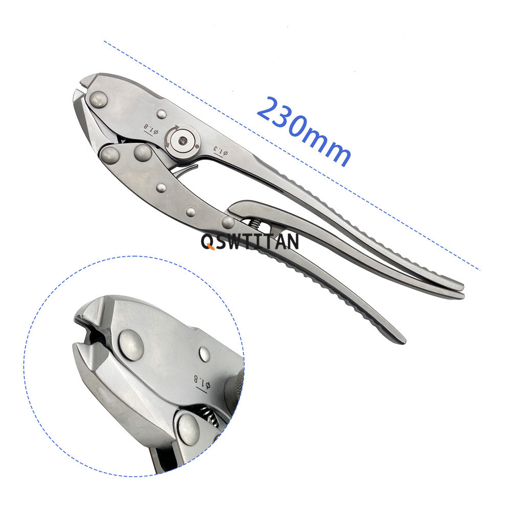 Stainless Steel Cable Locking  Autoclaveable Compression Forceps Locking Pliers Bone Forceps Animal Orthopedic Instruments