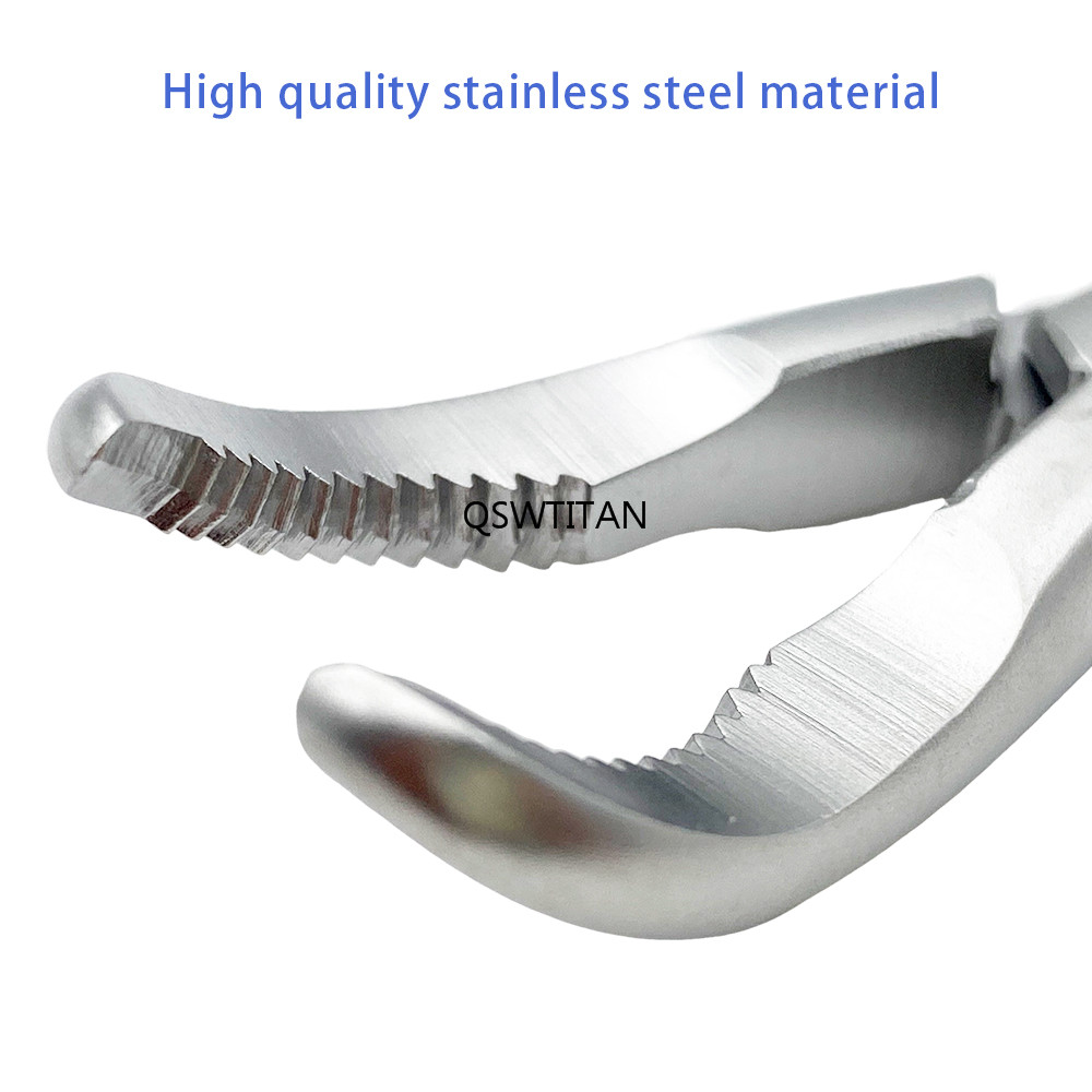 Stainless Steel Phalanges Reduction Forceps Autoclavable Crab Claw With Teeth Orthopedics Instruments Pet