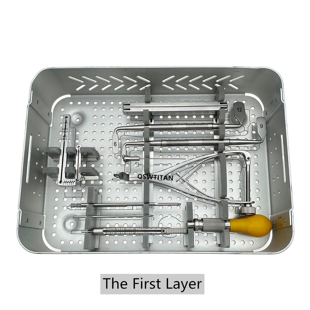 Orthopedic Veterinary Surgical TTA Implants Cage Cruciate Rupture Recovery Instrument Set