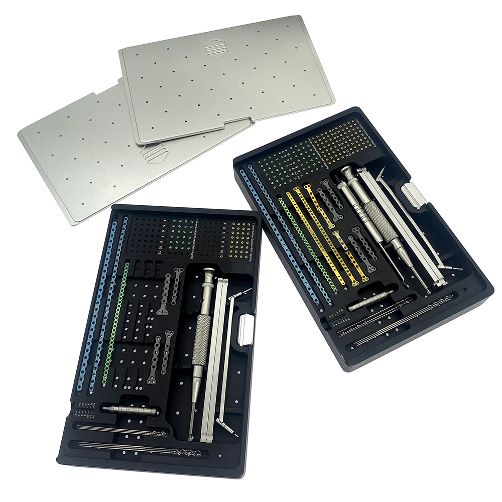 ALPS Mini Titanium Locking Plate System Kit 1.1  1.6mm Small Pet Orthopedic Surgical Instruments