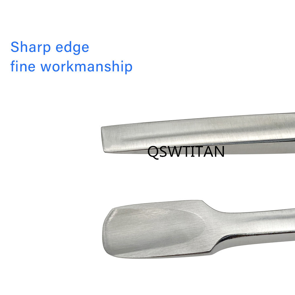 Orthopedic Instruments Osteotomes Stainless Steel Wooden Handle square Chisel Thin Blade Straight U Type Osteotomy Knife