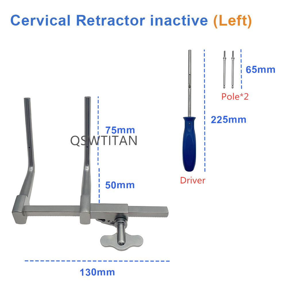 Vertebral Distractor Set Distractor Drill Guide Screwdriver Screws Cervical Distractor Neuro Spine Surgical Instruments