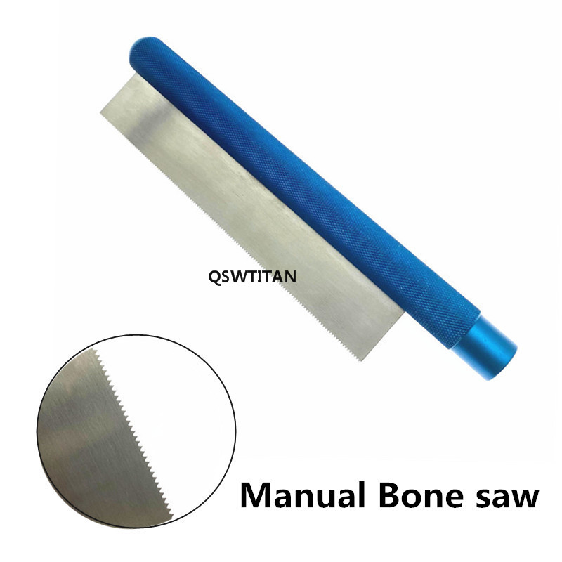 Stainless Steel Bone Saw Thin Saw Blade Manual Bone Saw Hand-held Veterinary 18cm Surgical Bone Saw Orthopedics Instruments