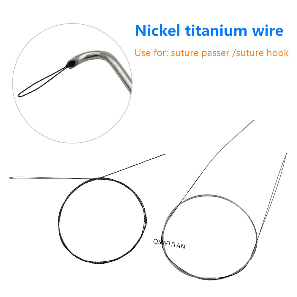 Orthopedic Shoulder Arthroscopy Titanium Wires Wire Pass Suture Passer Suture Hook Guide Wire Pet Surgical Instruments