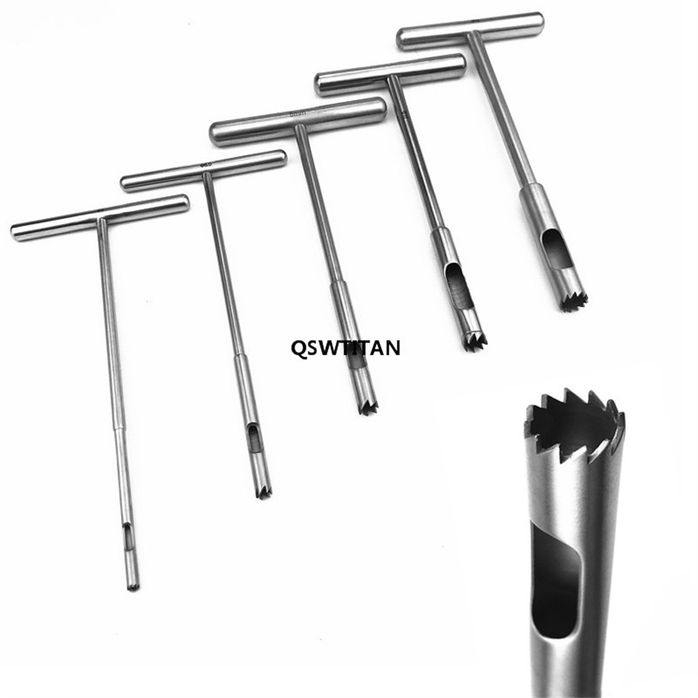 Orthopedics Hollow Trephine for Removal Bone Screw Extractor T Type Broken Nail Extractor