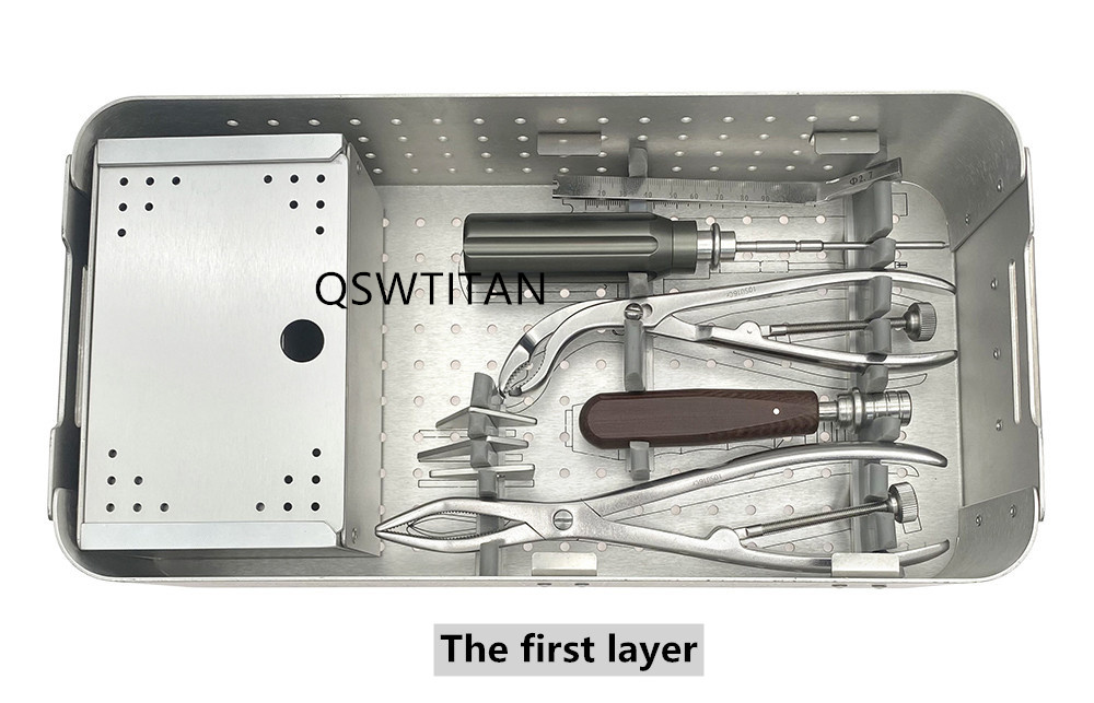Orthopedic 2.7 Osteotomy Locking Plate Instrument Set Autoclave Able Reusable Small Fragment Locking Plate Set