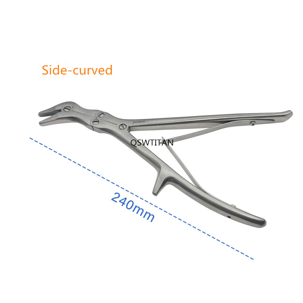 180mm/240mm Orthopaedics Double Joint Rongeurs Bone Rongeurs Straight/Curved Orthopedics Surgical Instruments