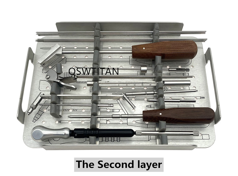 Orthopedic 2.7 Osteotomy Locking Plate Instrument Set Autoclave Able Reusable Small Fragment Locking Plate Set