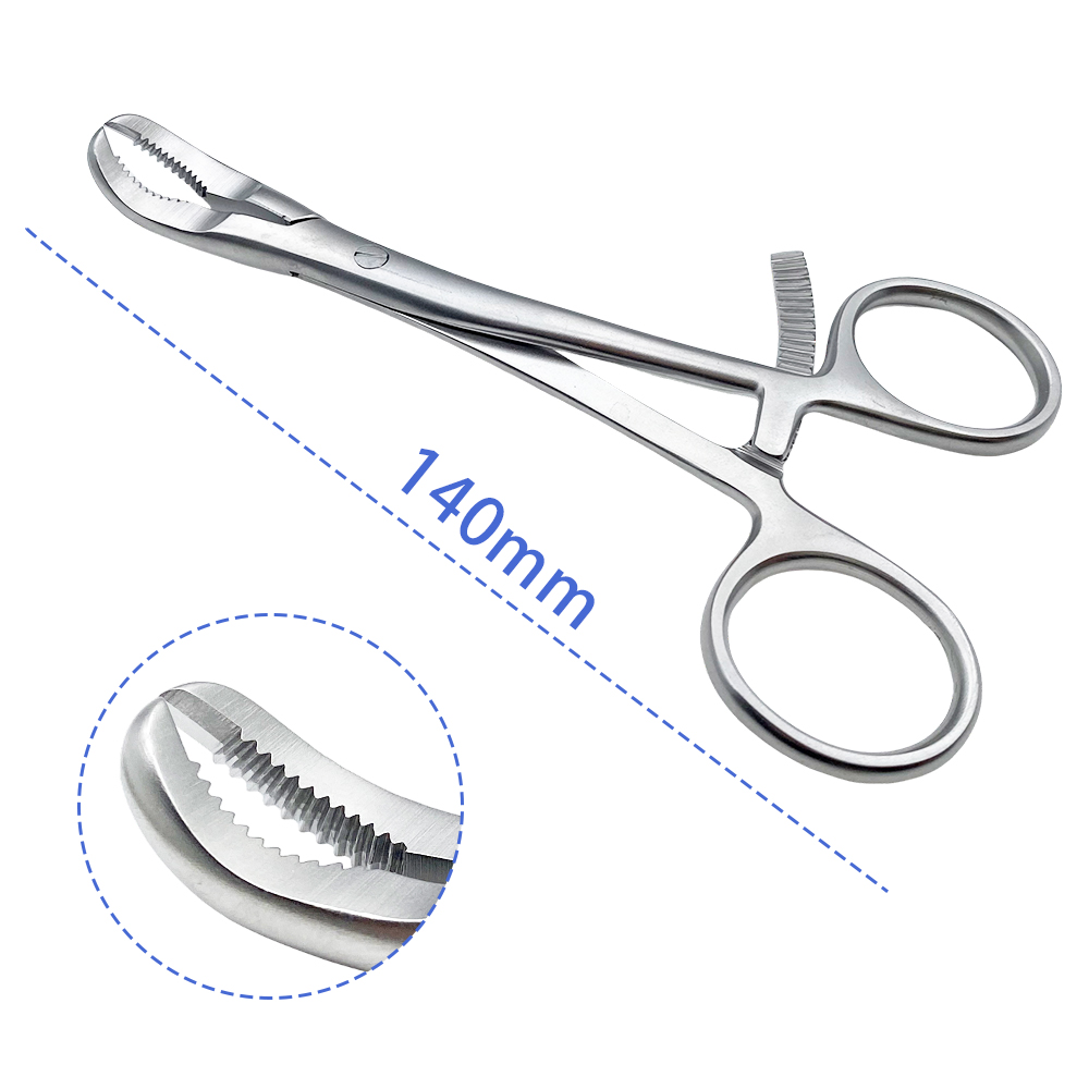 Stainless Steel Phalanges Reduction Forceps Autoclavable Crab Claw With Teeth Orthopedics Instruments Pet