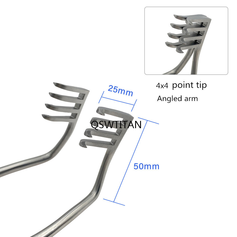 Posterior Cranial Retractor Stainless Steel Multi-hook Retractor Cerebellar Retractor Pet Orthopedic Surgery Instruments