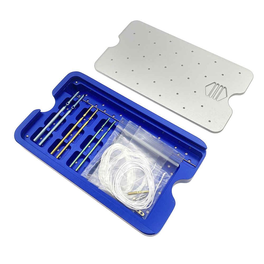 Titanium Threaded Suture Anchor System Lateral Sutures With Crimp Set Orthopedic Instruments Veterinary
