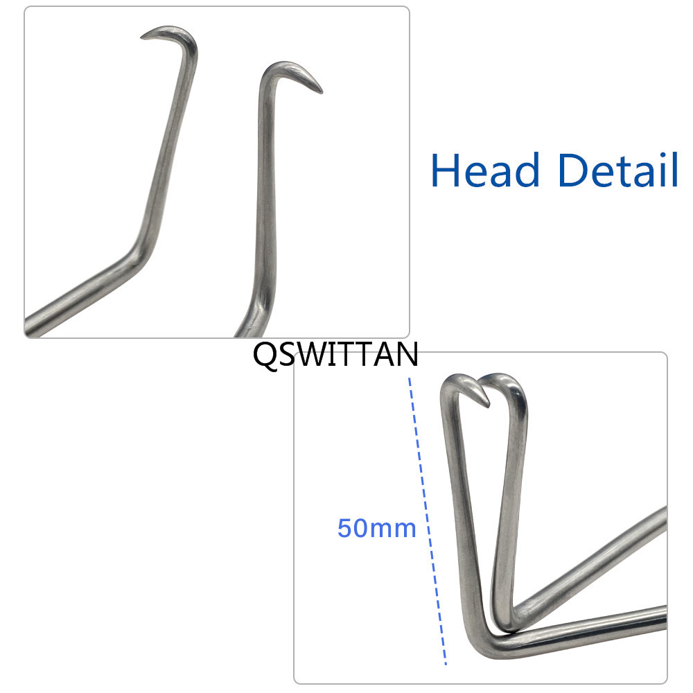 Weitlaner Retractor Stainless Steel 2 Claws Bone Retractor Self-Retaining for Pet Orthopedic Instrument