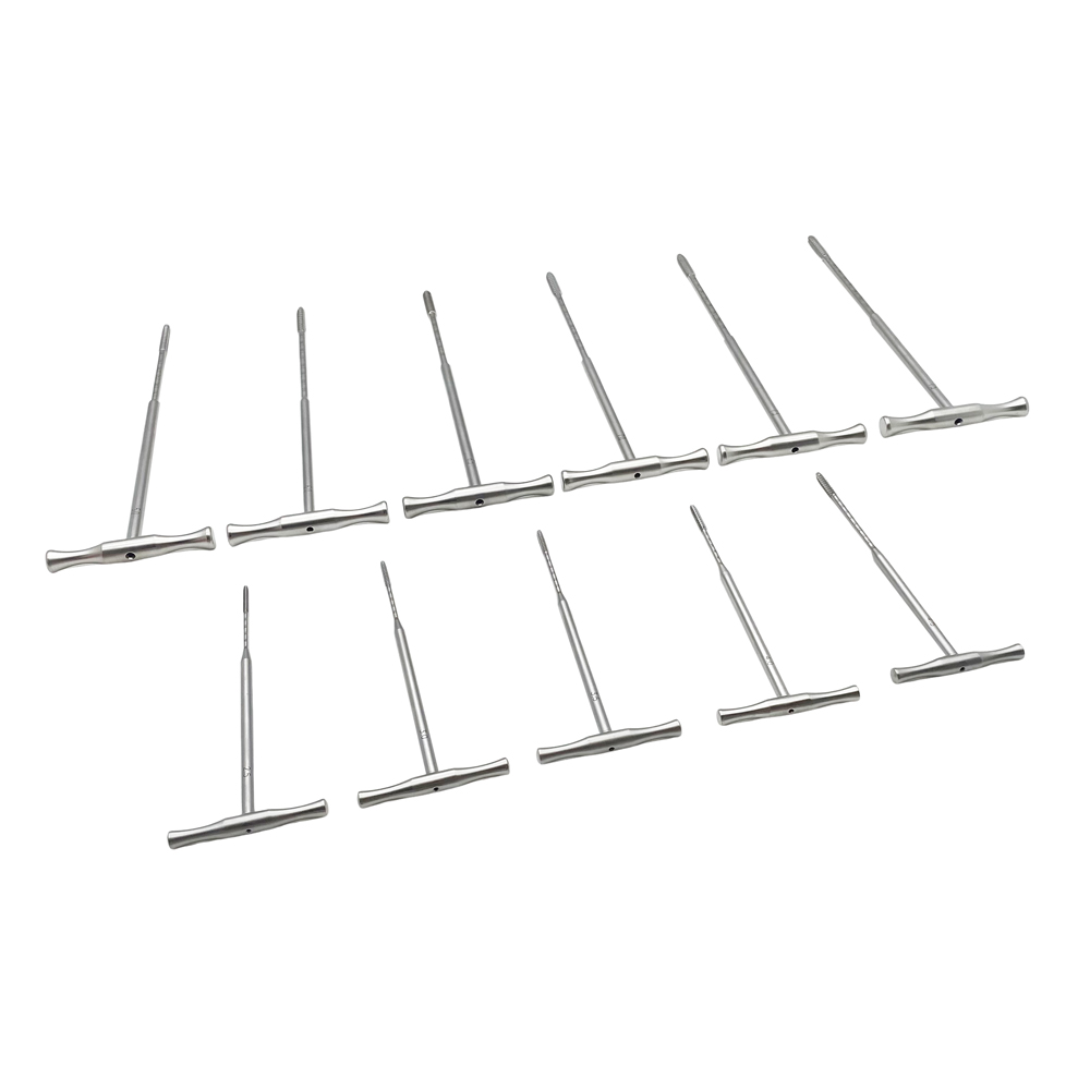 Stainless Steel T-Handle Cannulated Tap Orthopedic Surgical Tool Bone screw tapping Surgical Instrument
