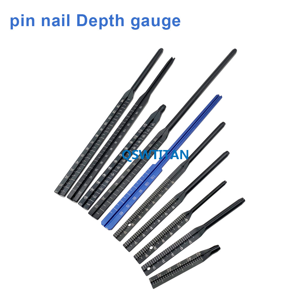 Hollow Nail Probe Orthopedic Intramedullary Nail Depth Gauge Kirschner Wire Depth Detector Orthopedic Instrument Veterinary