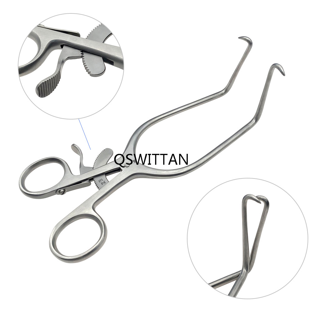 Weitlaner Retractor Stainless Steel 2 Claws Bone Retractor Self-Retaining for Pet Orthopedic Instrument