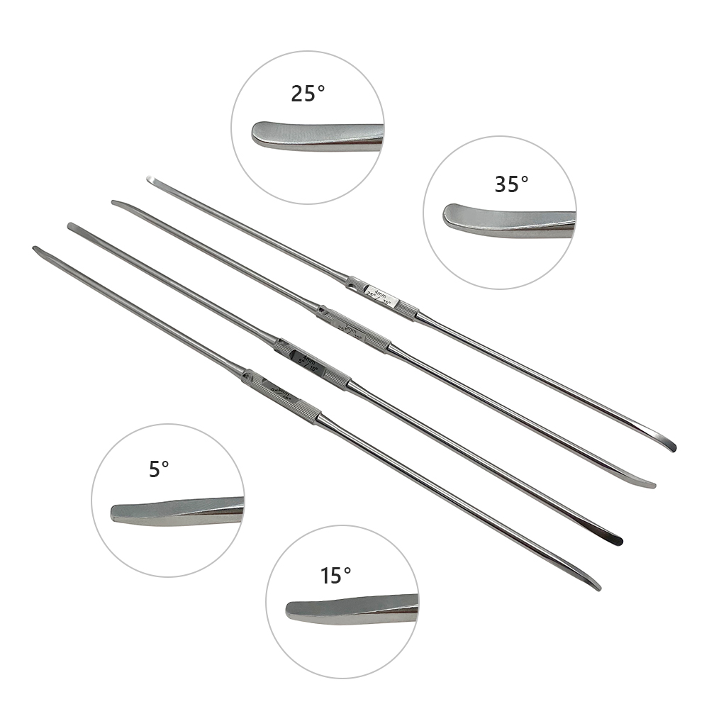 Stainless Steel UBE Double Ended Nerve Hook Spinal Periosteal Stripper Dual Head Stripper Orthopedic Instrument