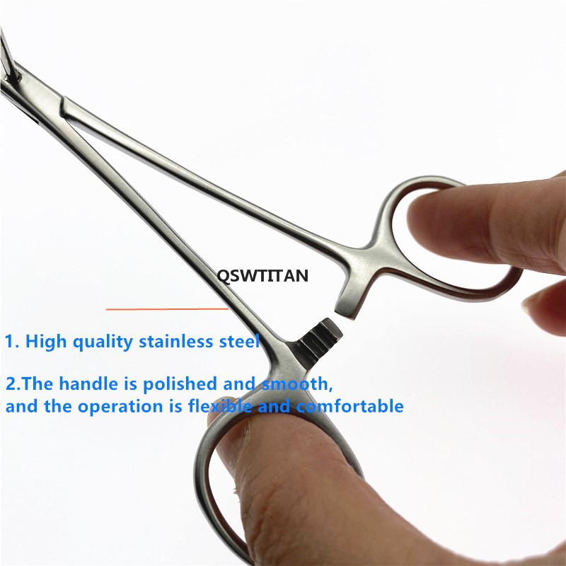 Pet Sterilization Pliers Ligation Fixed Forceps Cat Dog Animal Ovary Ligation Sterilization Forceps Veterinary Ligation Tool