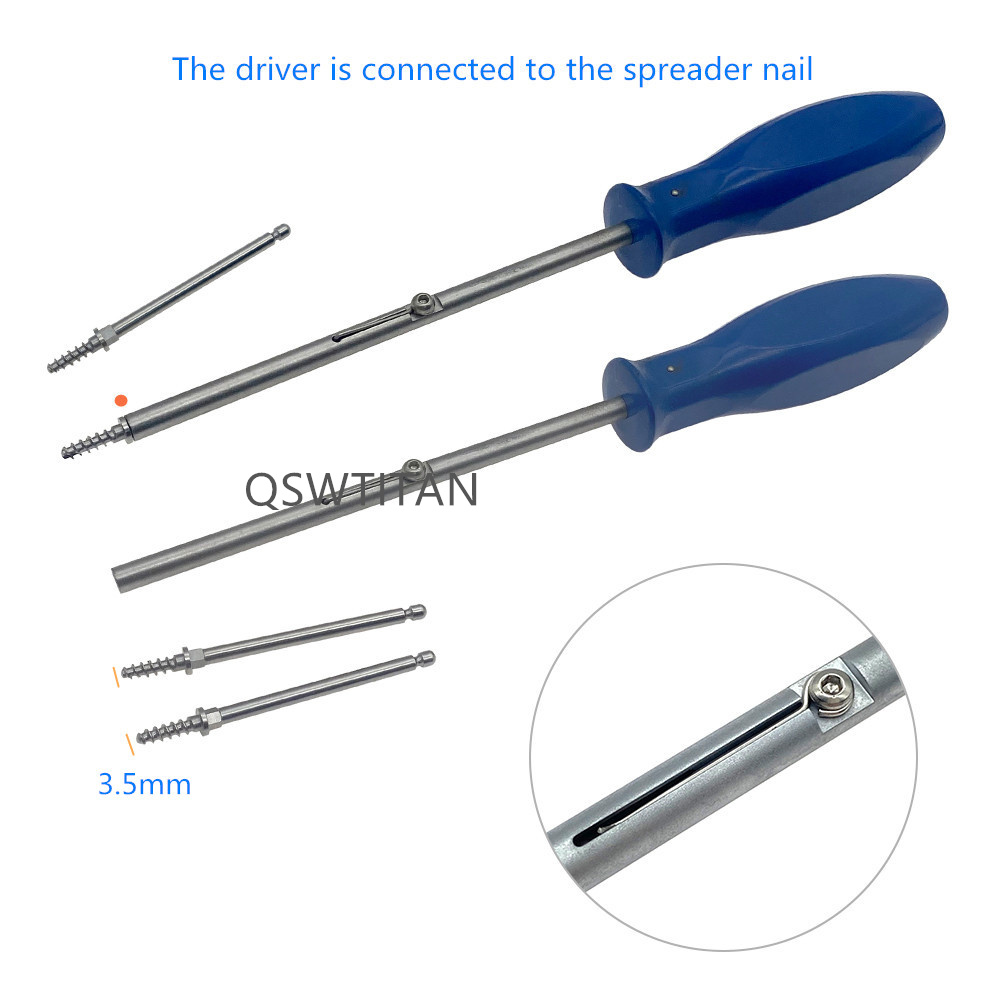Vertebral Distractor Set Distractor Drill Guide Screwdriver Screws Cervical Distractor Neuro Spine Surgical Instruments