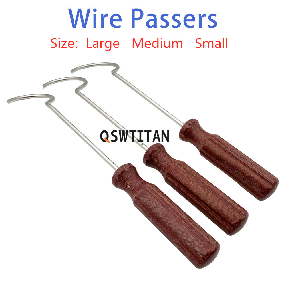 Orthopedic Wire Guider for Trauma Surgery Wire Passers Veterinary Orthopedic Instrument Large Medium Small